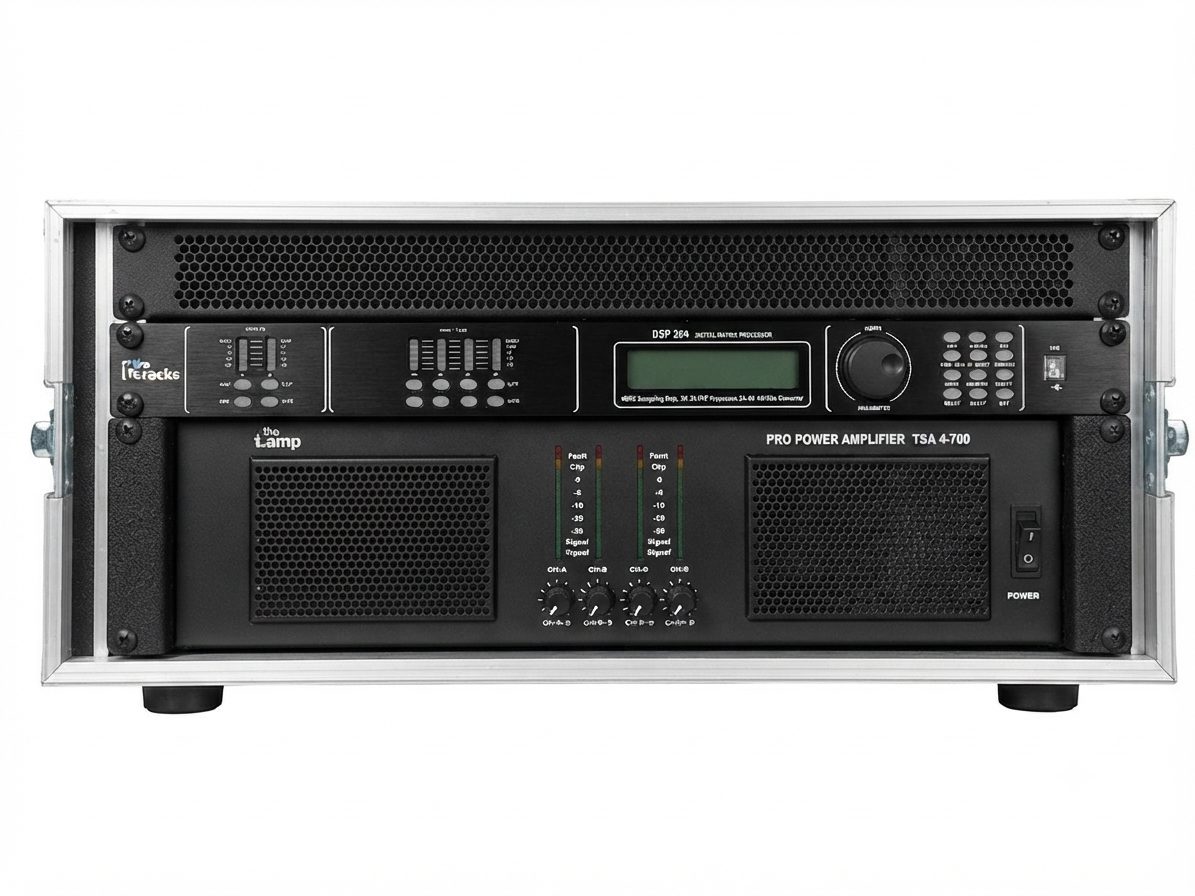 Rack de amplificación de 2 vias 2800W