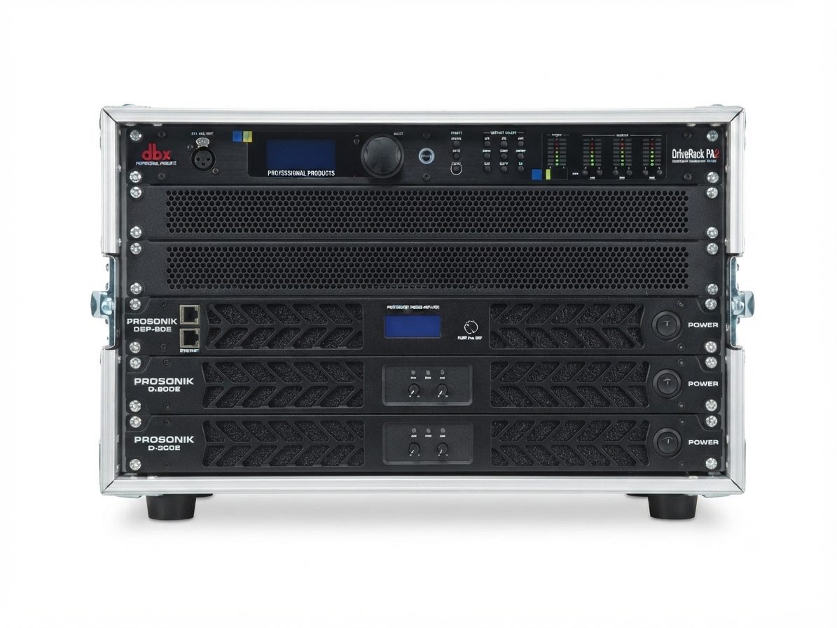 Rack de amplificación 3 vias 12.000w